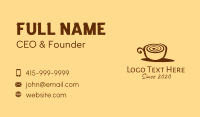 Snail Coffee Cup  Business Card Design