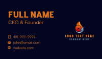 Fire Water Leaf Business Card