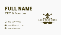 Shovel Landscaping Planting Business Card Design