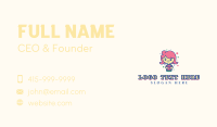 Restaurant Foodie Girl Business Card