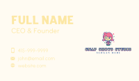 Restaurant Foodie Girl Business Card