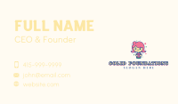 Restaurant Foodie Girl Business Card