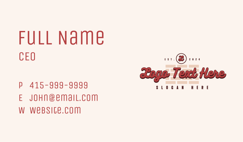 Pub Business Card example 1