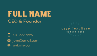 Chalk Business Card example 2
