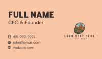 Trekking Adventure Campsite Business Card