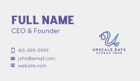 Gradient Modern Letter U Business Card Image Preview