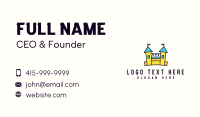Inflatable Castle Tower Business Card Design