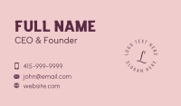 Precious Business Card example 4