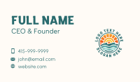 Sunset Beach Summer Business Card Design