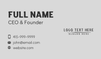 Freestyle Business Card example 4