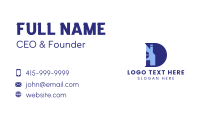 Home Builder Letter D Business Card