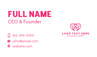 Family Planning Heart Business Card