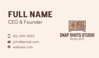Brown Wooden Cabinet Business Card