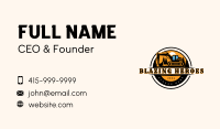 Excavator Contractor Backhoe Business Card Image Preview