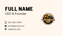 Excavator Contractor Backhoe Business Card Image Preview