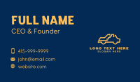 Simple Yellow Taxi Business Card Design