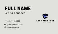 Triangle Business Letter F Business Card Design