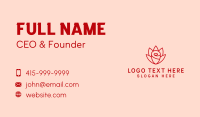 Red Rose Bloom Business Card