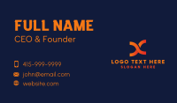 Infinite Letter X Business Business Card
