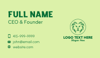 Green Leaf Lion  Business Card