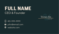 Classic Brand Letter  Business Card