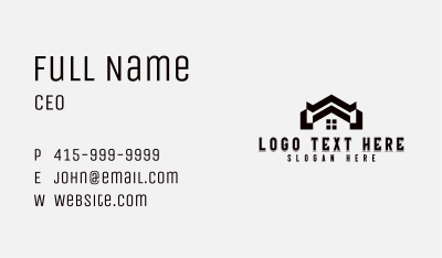 Roof Handyman Renovation Business Card Image Preview