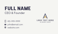 North Arrow Letter A Business Card