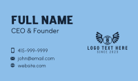 Blue Wing Record  Business Card