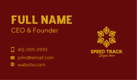 Luxury Gold Flower  Business Card