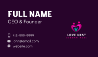 Family Love Heart  Business Card Image Preview