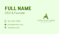 Herbal Boutique Letter A  Business Card