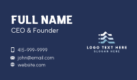 Abstract Wave Startup Business Card Design