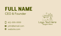 Campsite Outline Business Card