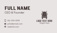 Distribution Trucking Company Business Card