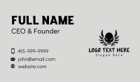 Skull Wings Tattoo Business Card