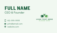 Gardener Watering Can Landscaping Business Card Design
