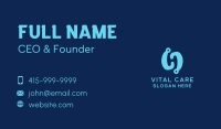 Generic Blue Circuit Symbol Business Card