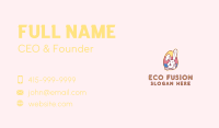 Multicolor Easter Bunny  Business Card