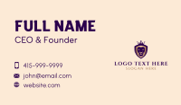 Shield Of Arms Business Card example 1