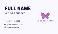 Floral Butterfly Wings Business Card