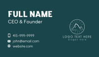 Mountain Peak Hiking  Business Card