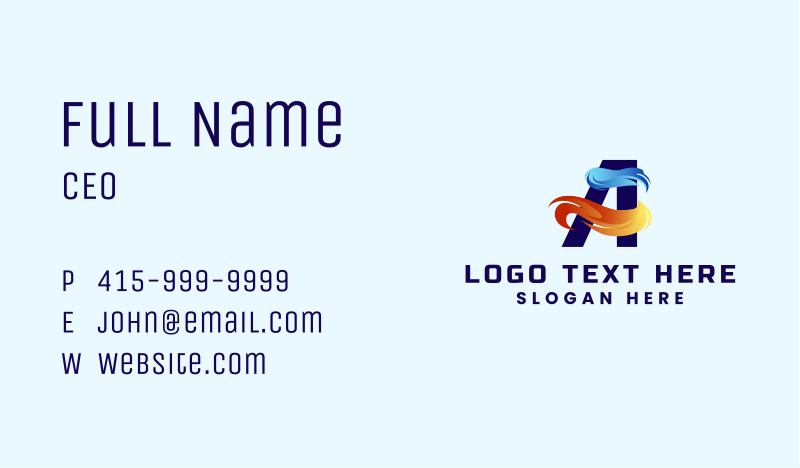 Cool Business Card example 3