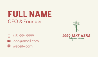 Apple Tree Girl Nature Business Card Design