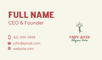 Apple Tree Girl Nature Business Card