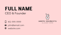 Happy Bunny Rabbit Kid Business Card Image Preview