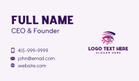 Eyelash Organic Cosmetics Business Card Design