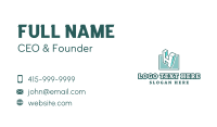 Construction Geometry Letter H Business Card