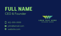 Wing Letter M  Business Card