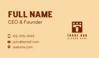 Brown Turret Letter T Business Card Image Preview