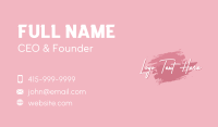 Beauty Cosmetics Wordmark Business Card Design